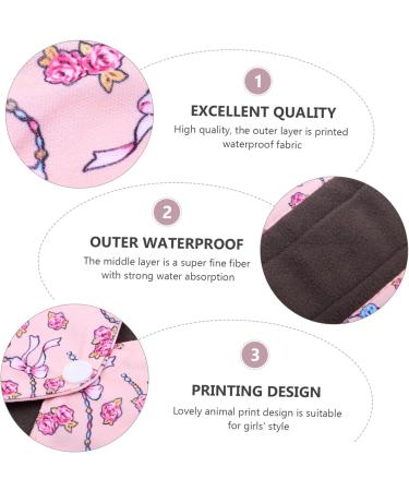 6Pcs Washable Cloth Period Pads - Bamboo Charcoal Panty Liner & Napkin Set - Buy Online on GoSupps.com