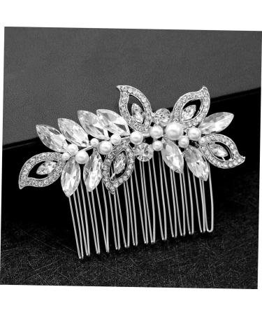 Didiseaon 1pc Barrettes for Women Bridal Hair Comb Rhinestone Headpiece Rhinestone Hair Comb Hair Jewels for Women Flower Girl Hair Accessory Tiara Bride Hair Accessories Wedding - Buy Online on GoSupps.com