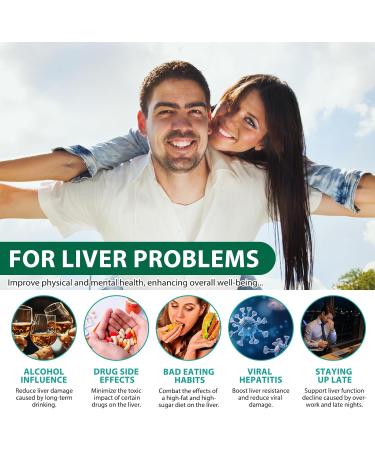 Liver Cleanse Detox & Repair - Health Liver Support Herbal Supplement with Milk Thistle Burdock Turmeric Curcumin Dandelion and More - 60 Vegan Liquid Phyto-Caps - Buy Online on GoSupps.com
