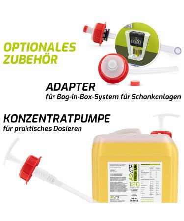 ASVITA Beverage Concentrate Fresh Mix 1:80 | 5L Canister | Sugar-Free Syrup | 22 Delicious Flavors (Woodruff) - International Shipping Available - Buy Online on GoSupps.com