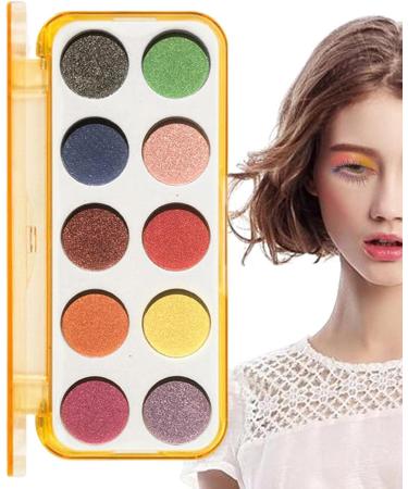 Eyeshadow Palette 10 Shades Cruelty- Eye Makeup Matte Shimmer Eyeshadow Pallet Long Lasting Make up Eye Shadows Cosmetics Kit for Women Frifer 02# Pearl Disc - Buy Online on GoSupps.com