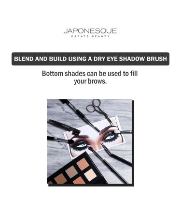 JAPONESQUE Velvet Touch Eyeshadow Palette - 8 Matte Colors, Blendable, Pigmented, Long-Lasting - Buy Online on GoSupps.com