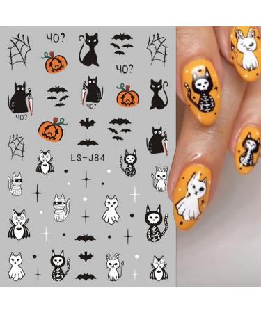 Halloween Nail 14 Sheets Pumpkin Autumn Halloween Nail Art Stickers Decals Self Adhesive Ghost Pumpkin Skull Designs Nail Decorations Halloween Supplies for Women Girls & Kids - Buy Online on GoSupps.com
