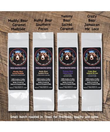 Sillybean Papa Bear Moma Bear Ground Coffee Sampler Gift Box | 8 Bear-Themed Flavors | Fresh Roasted Coffees for Coffee Lovers | Fun and Funny Labels - Buy Online on GoSupps.com