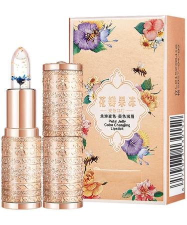 Xptieeck 1 Piece Petal Jelly Lipstick with Colour Changing Nourishing Waterproof Non-fading No Stains Temperature Changing Lip Balm in Cup 03 03# - Buy Online on GoSupps.com