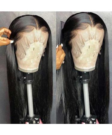 Buy 13x4 HD Lace Frontal Wig - 30 Inch Straight Brazilian Transparent Lace Front Wig for Women | 180 Density Real Hair Wig - Buy Online on GoSupps.com