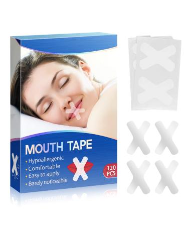 Mouth Tape Sleep Strips Mouth Breathing Tape for Sleeping Improve Breathing Mode Stop Snoring Mouth Tape for Nose Breathing & Better Sleep (120 PCS)