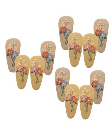 FOMIYES 6 Pairs Hairpin Korean Hair Clips Toddler Hair Clips Toddler Barrettes Kids Hair Clip Fabric Flower Hair Clip Kids Accessories for Girls Hair Accessories for Girls 4-6 Headband
