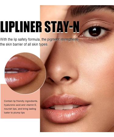 SOMGKINE Removable lip liner removable lip pencil waterproof lip pencil long-lasting for plump lips tattoo (LIGHT BROWN 1) - Buy Online on GoSupps.com