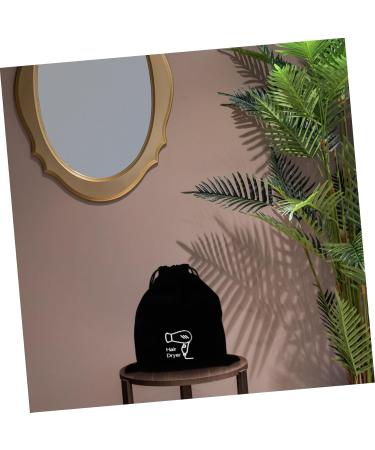 BIUDECO 5 Pcs Hair Dryer Storage Bag Cotton Hairdryer Bag Makeup Bag for Purse Hair Blower Bag Black Flannel - Buy Online on GoSupps.com
