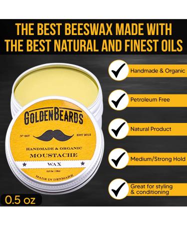Moustache Wax & Folding Comb Kit - Best Price for Superior Moustache Care - Buy Online on GoSupps.com