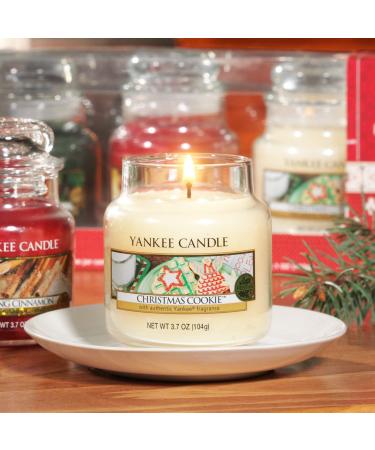 Yankee Candle Christmas Cookie Scented Candle in Glass (Small) | Up to 30 Hours Burn Time | Perfect Holiday Gift - Buy Online on GoSupps.com