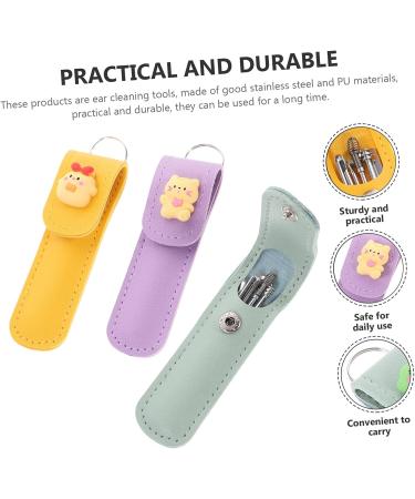 DOITOOL 15 Sets Cute Cleaners Massage of Cartoon Kit Steel Picking Home Earwax Storage Cleaning Portable Cleaner Pick with Ear Spoon Tool Cleansing Travel Small Picker Stainless Tools - Buy Online on GoSupps.com