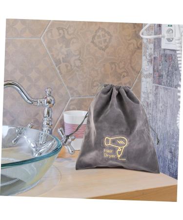 Beavorty 4 Pcs Hair Dryer Bag Hair Dryer Storage Organizer Multifunction Travel Cosmetic Bag Flannel - Buy Online on GoSupps.com