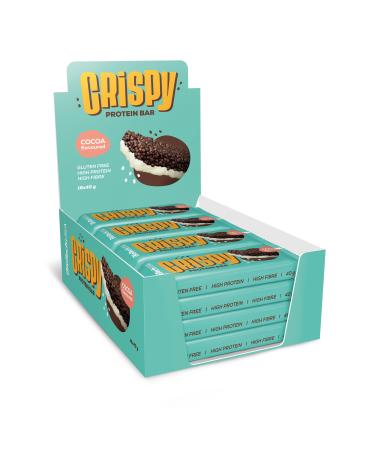 BioTechUSA Crispy Protein Bar | Sweet & Crunchy | High Protein Delight | On-the-Go Energy & Muscle Support 16x40g Chocolate