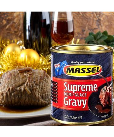 Massel Sauce Powder Vegan Gluten Free Kosher Certified Supreme Demi Glace Flavour - 4.5 Oz - Pack Of 3 - Buy Online on GoSupps.com