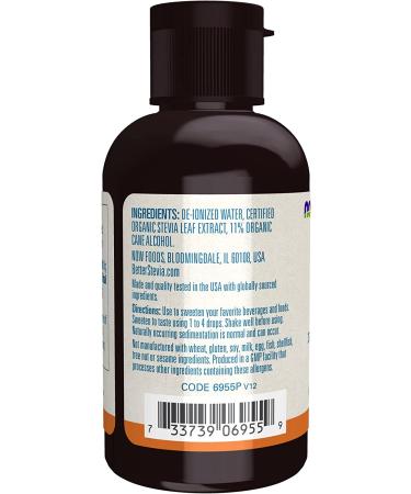 NOW Foods Better Stevia Liquid Original - 2-Ounce | Zero-Calorie Sweetener | Non-GMO & Low Glycemic Impact - Buy Online on GoSupps.com