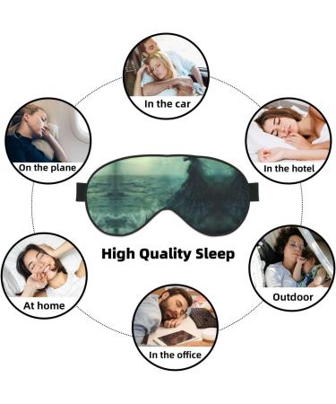 SSIMOO Sea Witch Inspired Sleep Mask | Adjustable Breathable Eye Mask for Comfortable Sleep | Stylish Black Design - Buy Online on GoSupps.com