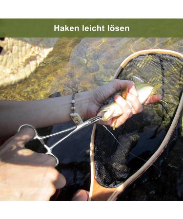 Nelxense Multifunctional Fishing Tongs - Portable Stainless Steel Fishing Pliers w/ Vagina & Lanyard Perfect for Pike Hook Soldering & Line Cutting - Buy Online on GoSupps.com