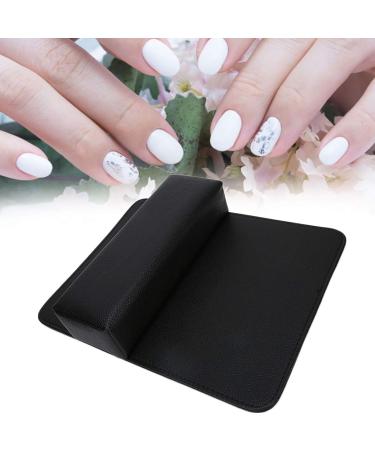 Yunnyp Nail Art Hand Cushion Pillow Soft Beauty Salon Nail Hand Rest Pillow Washable Hand Holder Sponge Pillows Nail Art Manicure Tool Black