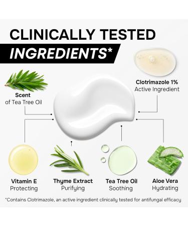 SimplyVital Antifungal Cream 1%, Made in USA - Fast Acting Relief for Jock Itch, Ringworm & Athlete's Foot - 2 oz - Buy Online on GoSupps.com