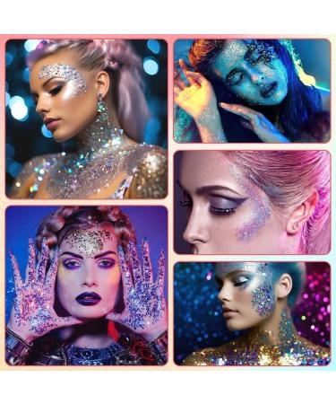  AYBUY AYBUY Face Glitter Gel Hair Glitter Body Glitter Gel Liquid Glitter Gel for Face and Lip Cosmetics - Buy Online on GoSupps.com