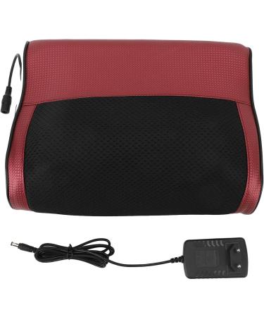 Deep Tissue Shiatsu Massager Pillow - Multi-Functional Hot Compression Electric Massage Pillow for Back & Neck Relief - EU Plug (Red) | International Shipping - Buy Online on GoSupps.com