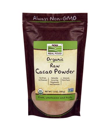 Now Foods Real Food Organic Raw Cacao Powder 12 oz (340 g)