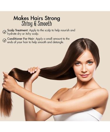 Organic Coconut, Apricot, Almond, Castor Oil Hair & Body Moisturizer with Vitamin E - Nourishing Oil for Dry, Damaged Hair and Skin - For Men and Women - Buy Online on GoSupps.com