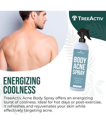 TreeActiv Body & Back Acne Treatment - 2% Salicylic Acid Spray for Cystic Acne Relief | Effective Bacne Spray for Teens & Adults (8 fl oz - Buy Online on GoSupps.com