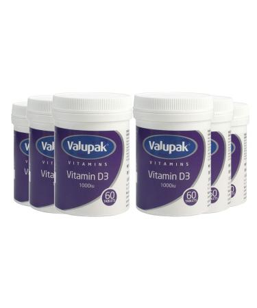 6 X Valupak Vitamin D 1000Iu