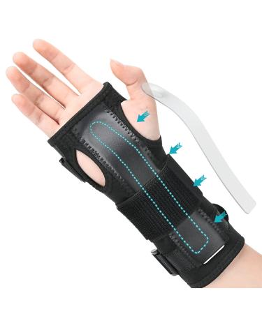 PKSTONE Wrist Splint for Carpal-Tunnel Syndrome, Adjustable Compression Wrist Brace for Right and Left Hand, Pain Relief for Arthritis, Tendonitis, Sprains L/XL (1pic)