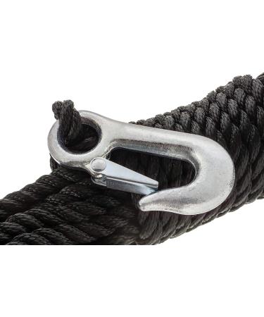 Attwood 11739-2 Poly Winch Rope | 3/8-Inch x 20-Feet | Steel Hook Included - Buy Online on GoSupps.com