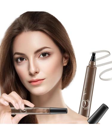 Cohbskj Glowly Secret Eyebrow Pen Unique Quad Eyebrow Pencil Quad Forked Liquid Eyebrow Pencil Long-Lasting Waterproof Microblading Eyebrow Pen (1PCS-B) - Buy Online on GoSupps.com