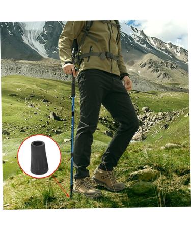 Rubber Ferrule Walking Stick Rubber Tips Ferrule Protectors Replacement Cane Tips for Hiking Trekking Poles 6PCS - Buy Online on GoSupps.com
