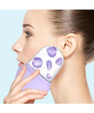 Buerfu Ice Face Roller Small Ice Cube Roller - Silicone Ice Face Roller Cube Ice Roller for Face and Eye Facial Beauty Ice Roller Skin Care Tools Purple - Buy Online on GoSupps.com