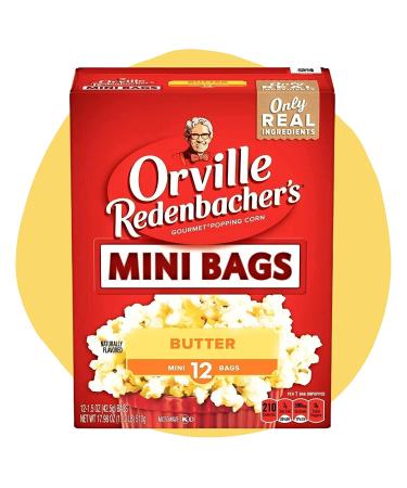 Orville Redenbachers Microwave Butter Popcorn Mini Bags Bundle + BELLATAVO Ref Magnet - 17.98 Oz Box, 12 Pack of 1.5 Oz Bags - Buy Online on GoSupps.com
