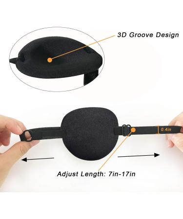 Adjustable Medical Lazy Eye Patch Set - 2 PCS Visual Amblyopia Corrected Pirate Eye Patches for Adults & Kids - Buy Online on GoSupps.com