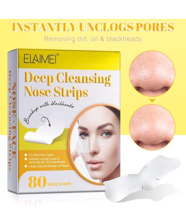 Beasts Nose Strips - 80pcs Activated Carbon Pore Strips for Blackhead Removal & Deep Cleaning - Buy Online on GoSupps.com