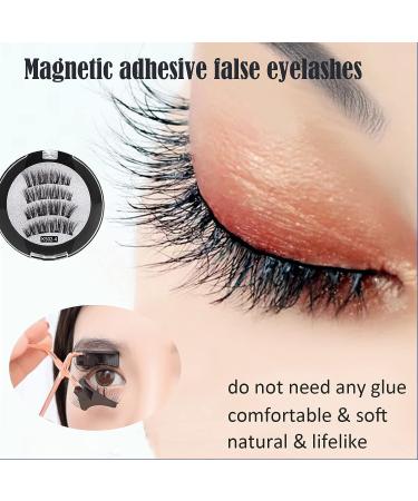 Dual Magnetic Eyelashes Kit - Natural Look, Reusable Fake Lashes - No Glue Needed - 3D False Eyelashes - Magnetic Lashes Extension Kit - Buy Online on GoSupps.com