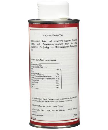 La Tourangelle Pure Sesame Oil - Intense Roasted Flavor for Fish & Wok - 250ml (Pack of 3) | International Shipping Available - Buy Online on GoSupps.com