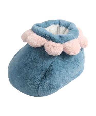Generic Foot Warmer Foot Warmer Soft Boots for Men Women Lightweight Cover Foot Warmer Winter Warm Shoe for Blue