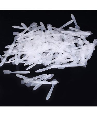 Senkary 200 Pack Disposable Makeup Spatulas - 3.2 Inch Frosted Plastic Cosmetic Spatula for Facial Creams and Masks (Translucent) | Bulk Pack - Buy Online on GoSupps.com