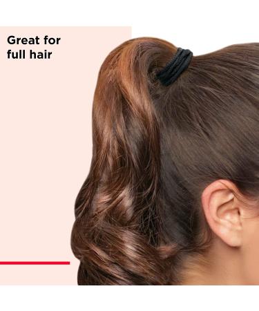 REVLON Extra Long Black Hair Elastics 16 Count - Durable Hair Ties for Long Lasting Hold - Buy Online on GoSupps.com