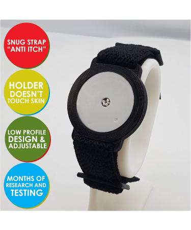 Sensor Armband Holder/Protector Compatible with Freestyle Libre 1/2 - Black - Buy Online on GoSupps.com