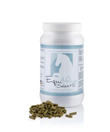 Equimove Selen + E high -dose pellets with 50 000 mg vitamin E and 20 mg selenium for muscles and endurance against selenium deficiency and for prevention 1.5 kg from German production