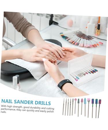 Beavorty 1 Nail Drill Set drill bits nail polishing tools nails gel remover nail drill heads manicure file bit nail polish gel manicure drill bit kit Acrylic head to rotate ceramics - Buy Online on GoSupps.com