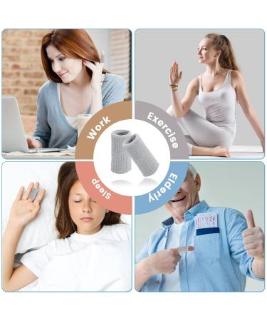 Ednyzakrn 10-Piece Finger Protection Set - Stretchy Bandages for Arthritis Injuries & Basketball - Gray Trigger Finger Covers - Buy Online on GoSupps.com