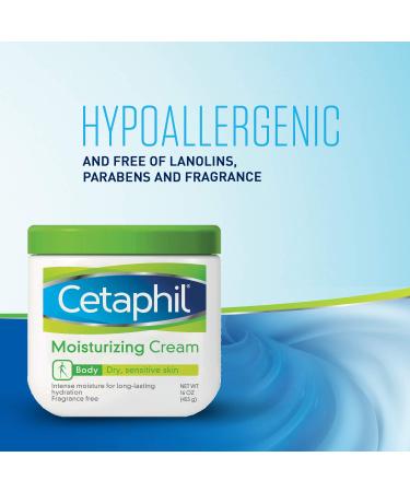 Cetaphil Moisturizing Cream for Very Dry/Sensitive Skin Fragrance Free 16 Ounce Pack of 6 - Buy Online on GoSupps.com