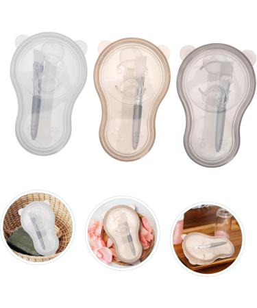 minkissy 3 Sets Bowl Brush DIY Tools Cream Brush Silicone Mixing Bowl DIY Tools Plastic Measuring Spoon Bowl and Brush Bowl Soft Foundation Brush Pp - Buy Online on GoSupps.com